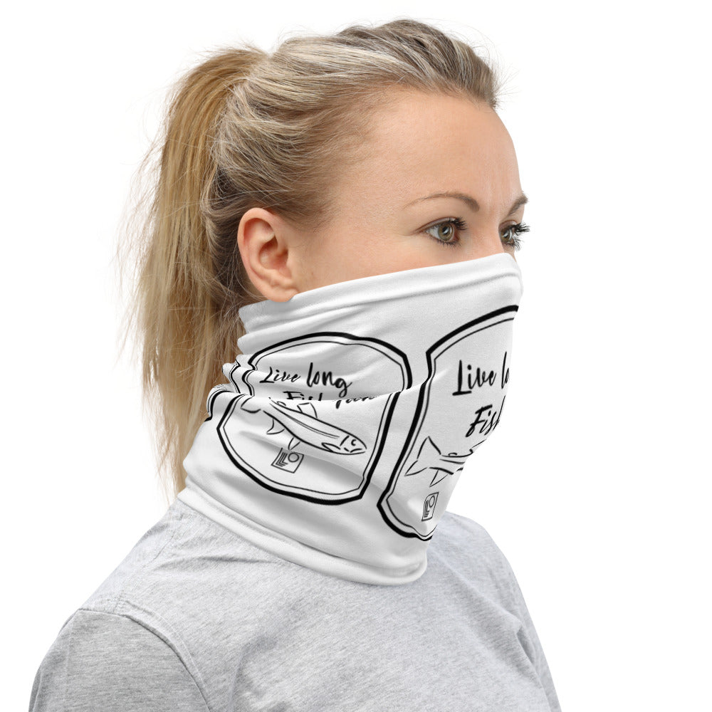 Live long Fish often Trout Neck Gaiter