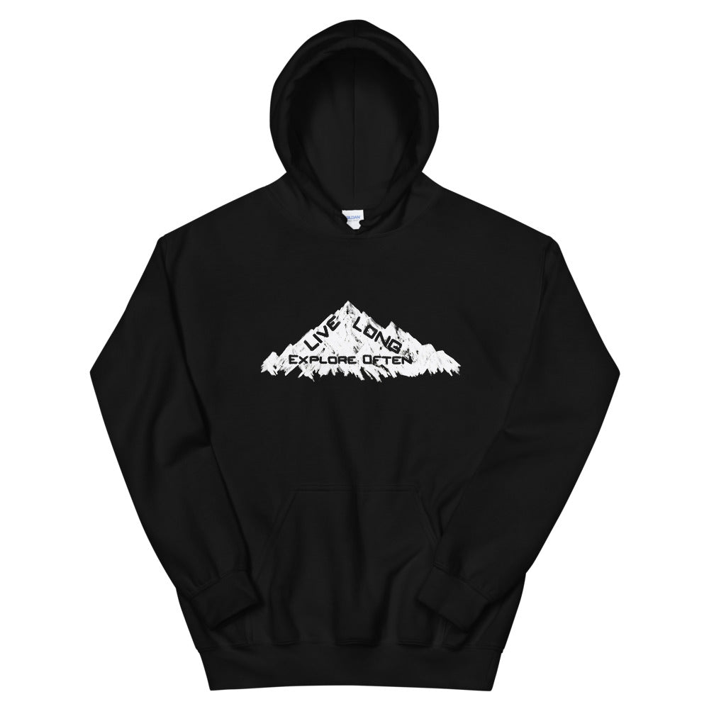 Live long Explore often Mountain Hoodie Classic Fit