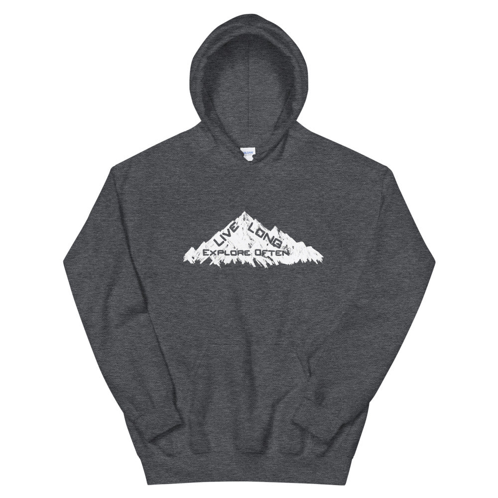 Live long Explore often Mountain Hoodie Classic Fit