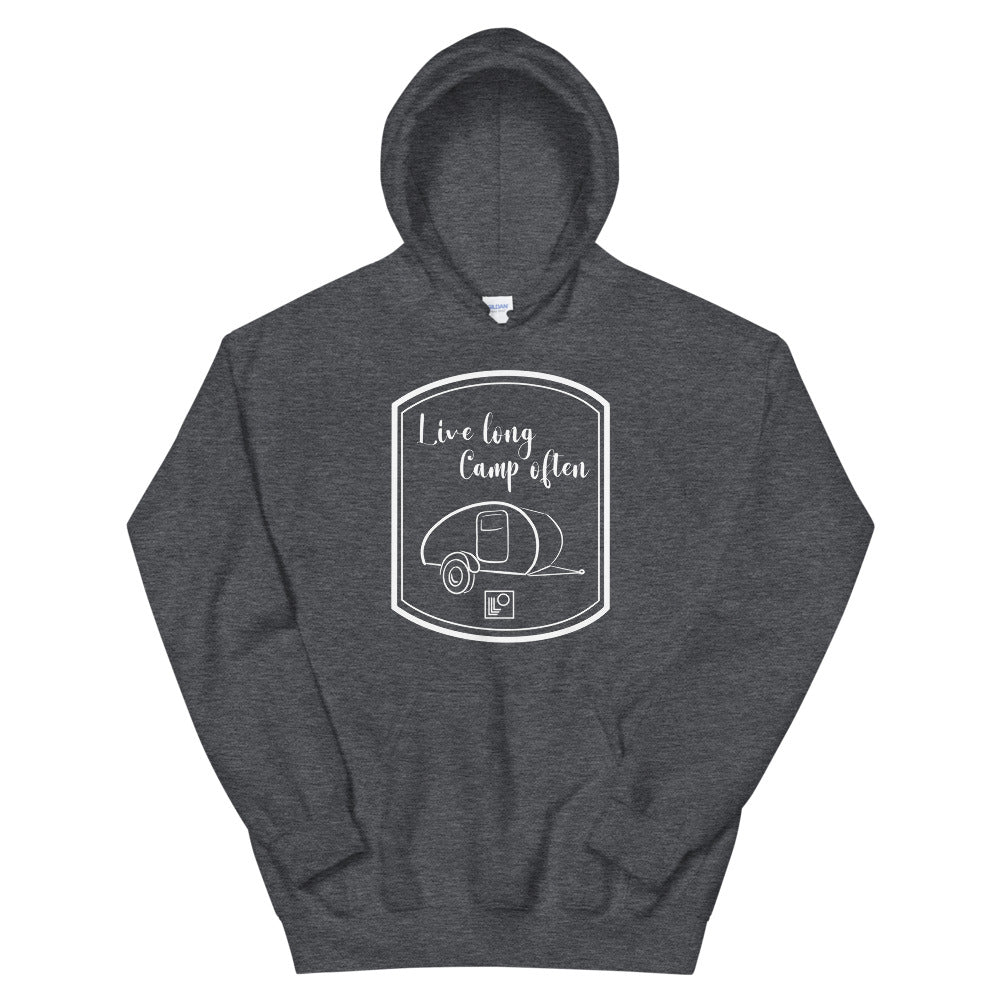 Live long Camp often Teardrop Hoodie Classic Fit