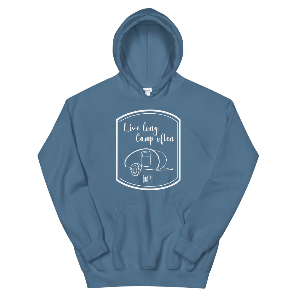Live long Camp often Teardrop Hoodie Classic Fit
