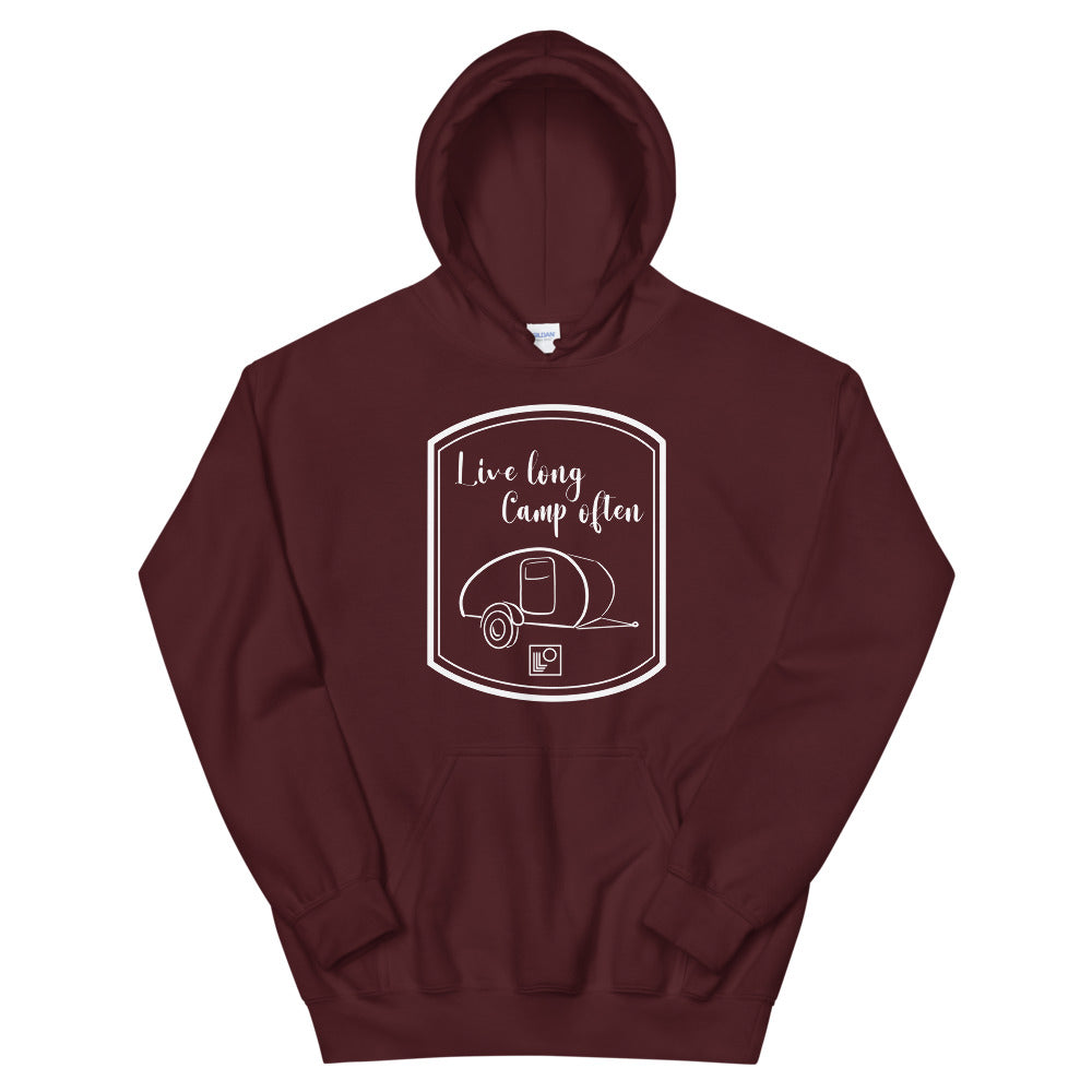 Live long Camp often Teardrop Hoodie Classic Fit