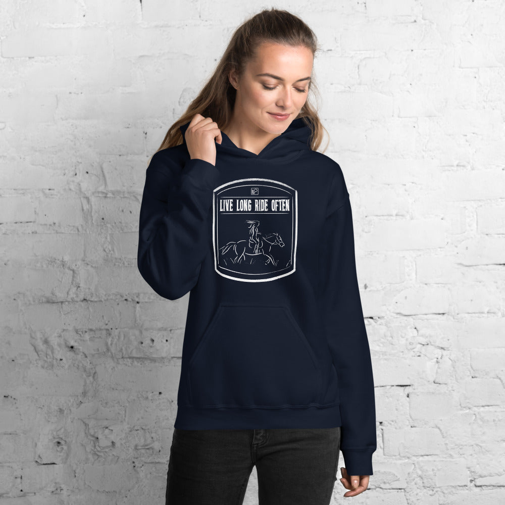 Live long Ride often (Horse) Hoodie Classic Fit
