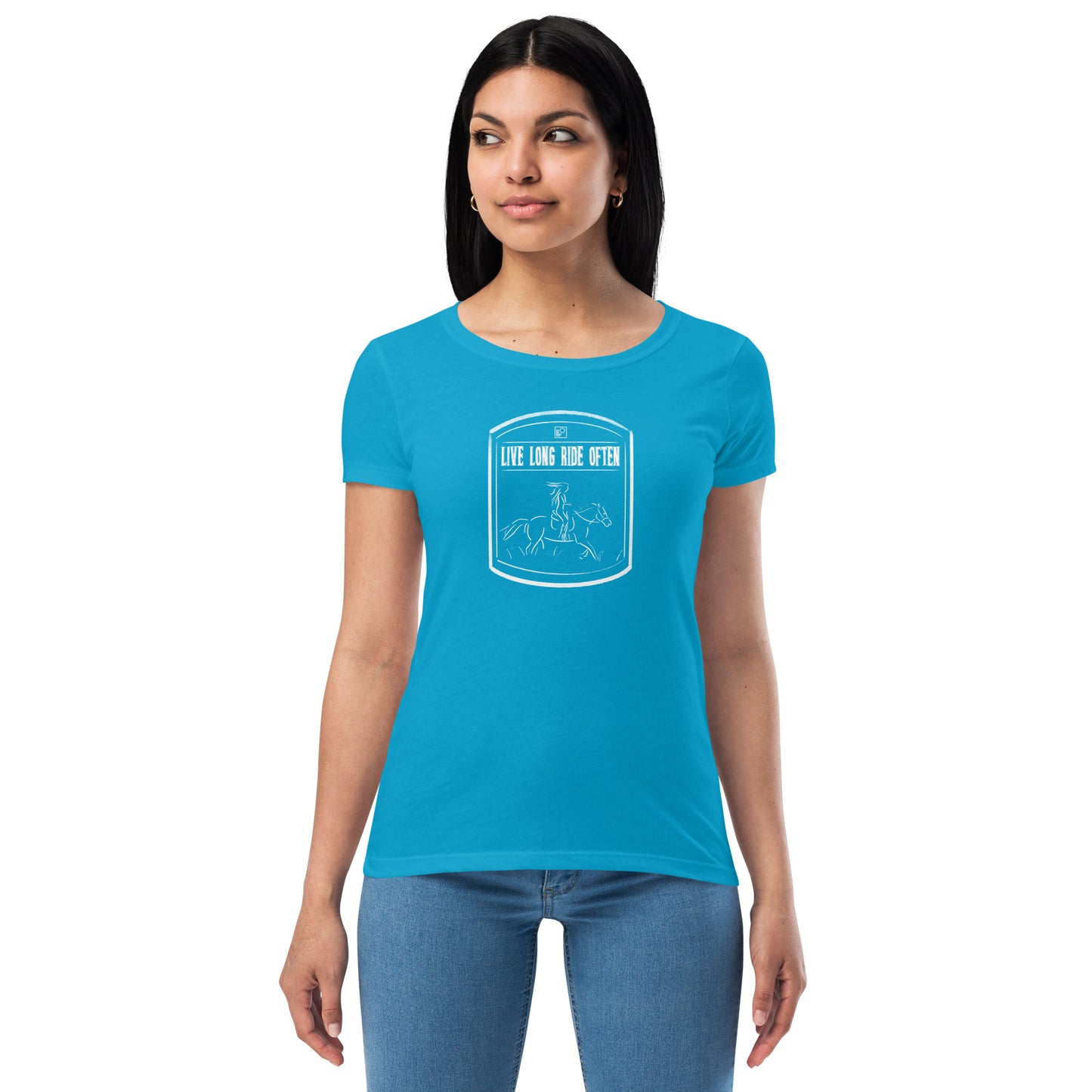 Live long Ride Often (Horse) Women’s fitted t-shirt