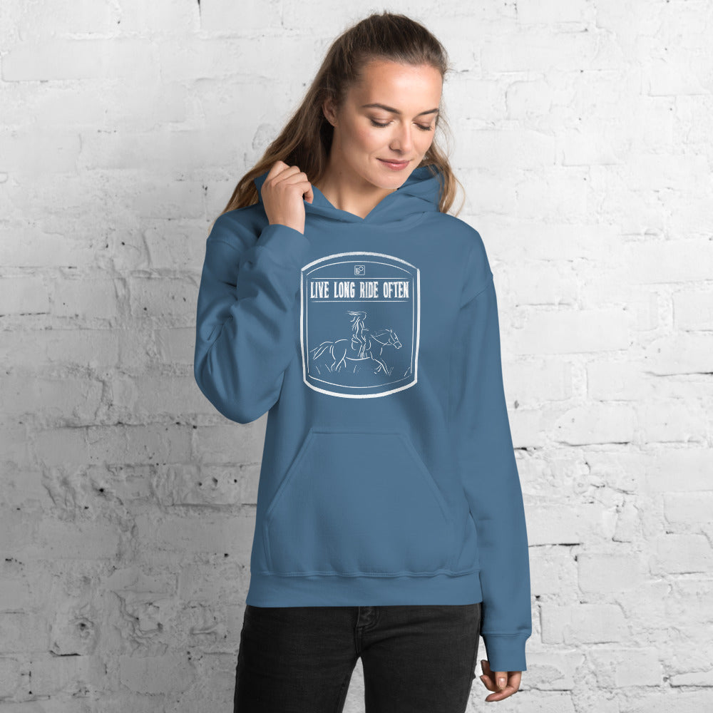 Live long Ride often (Horse) Hoodie Classic Fit