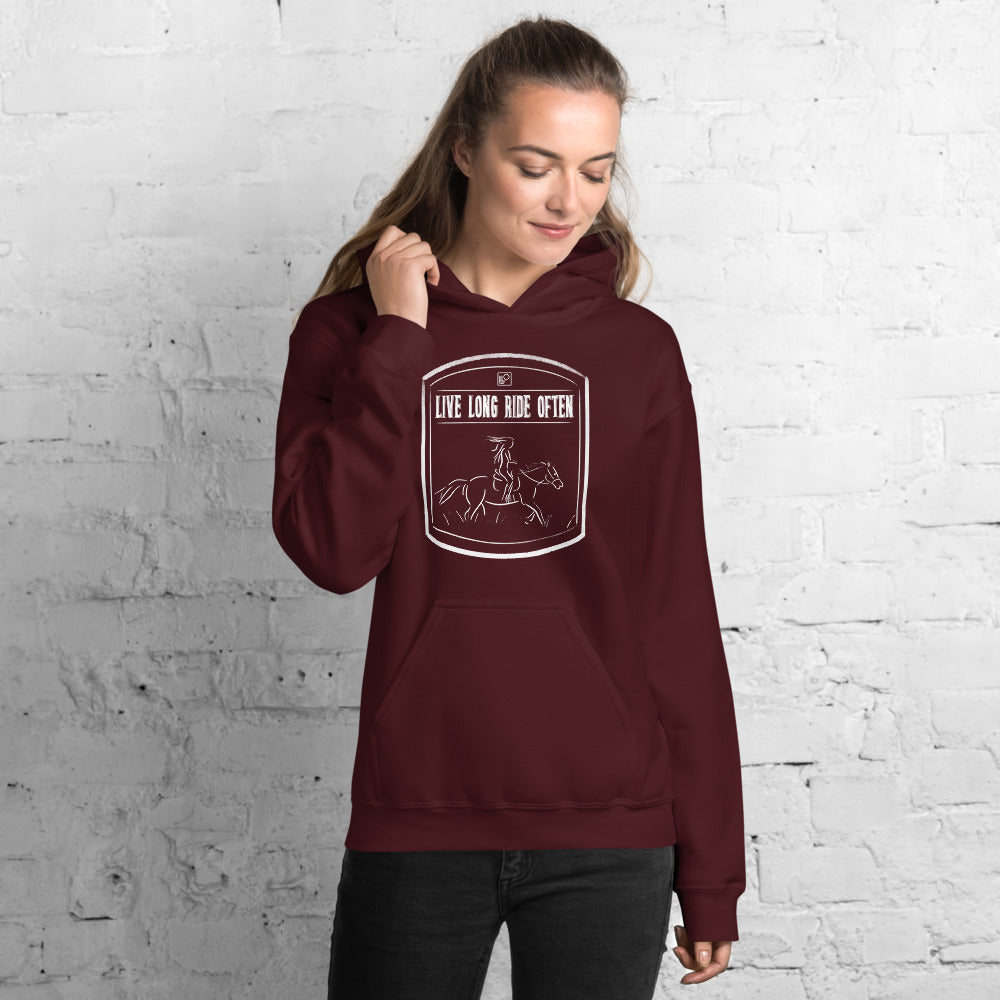 Live long Ride often (Horse) Hoodie Classic Fit