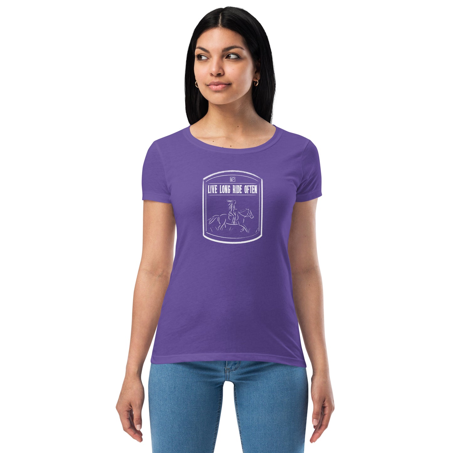 Live long Ride Often (Horse) Women’s fitted t-shirt